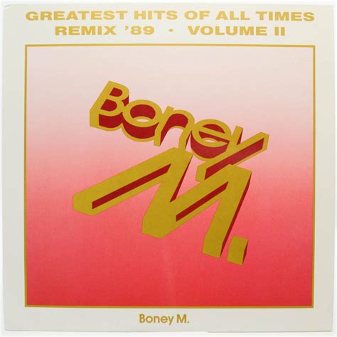 Boney M Greatest Hits Of All Times Remix Volume Ii