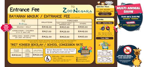 Zoo Negara Opening Hours And Rates
