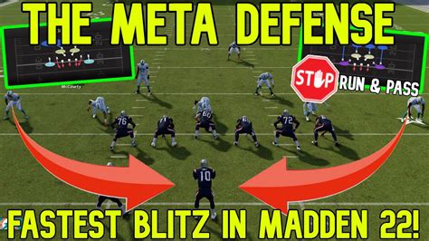 THE NEW META DEFENSE Best Blitz Base Defense In Madden NFL 22