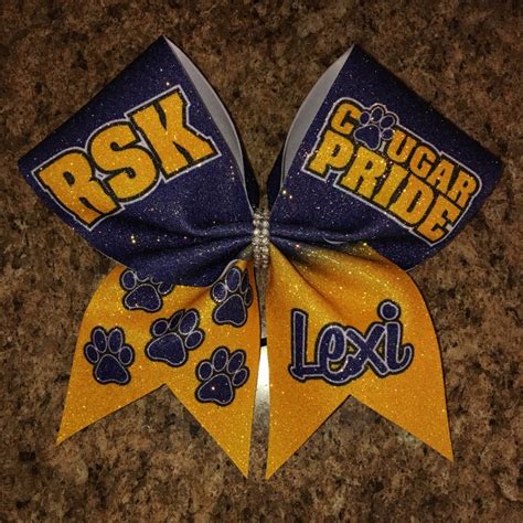 Cheer Bow School Cheer Bows Sideline Cheer High School - Etsy