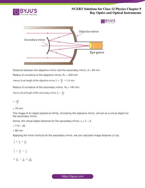 Ncert Solutions Class 12 Physics Chapter 9 Ray Optics And Optical