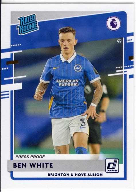 2020 21 PANINI CHRONICLES SOCCER DONRUSS RATED ROOKIES Ben White 99