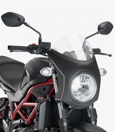 Suzuki SV650 Puig Retro Transparent Windshield 3170W