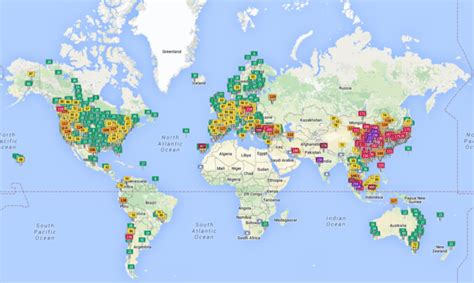 Este Mapa Interactivo Muestra En Tiempo Real La Contaminación Del