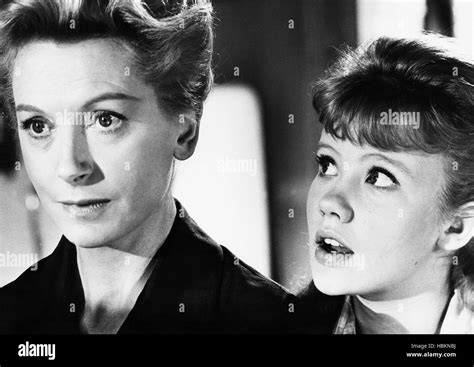 The Chalk Garden From Left Deborah Kerr Hayley Mills 1964 Stock