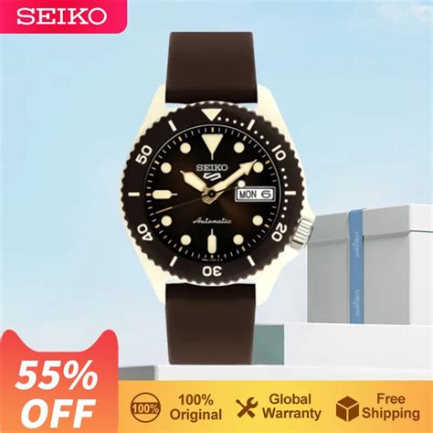 Yeni SEIKO 5 Orijinal Otomatik Mekanik Zle Erkekler I In 10Bar Su Ge