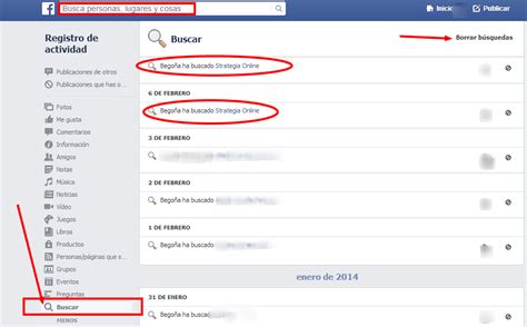 Borra en 4 pasos el historial de búsquedas de Facebook