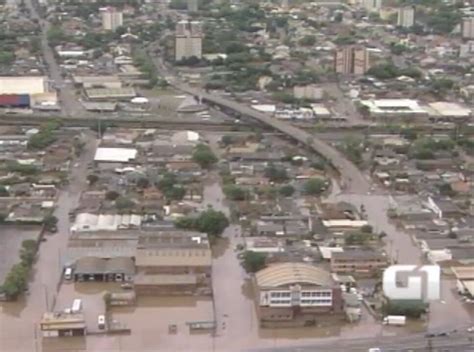 Vídeo Imagens mostram alagamento em Esteio RS Rio Grande do Sul G1