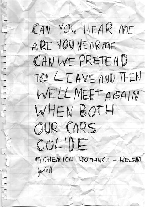 Mcr Helena Lyrics By Pugzlee08 On Deviantart