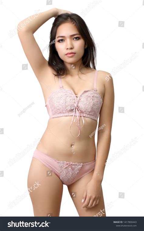 Sexy Asian Woman Bikini On White Stock Photo 1417890443 Shutterstock