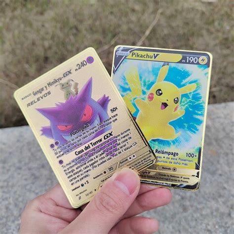 2023 Metal Pokemon Cards Letters Pikachu Gengar En Iron Mewtwo Eevee