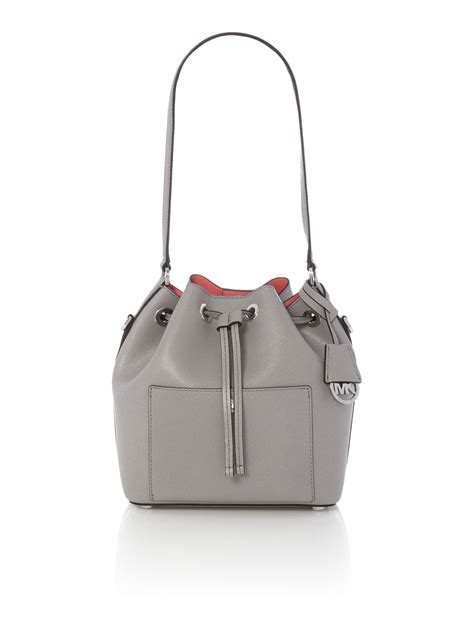 Michael Kors Greenwich Grey Bucket Bag In Gray Lyst