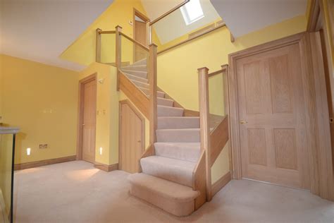 Pair Of Beautiful Bespoke Oak Staircases JLA Joinery