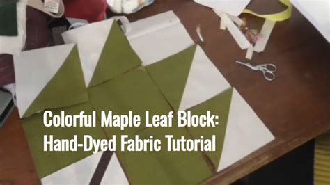 Sewing A Maple Leaf Block Made Easy Youtube