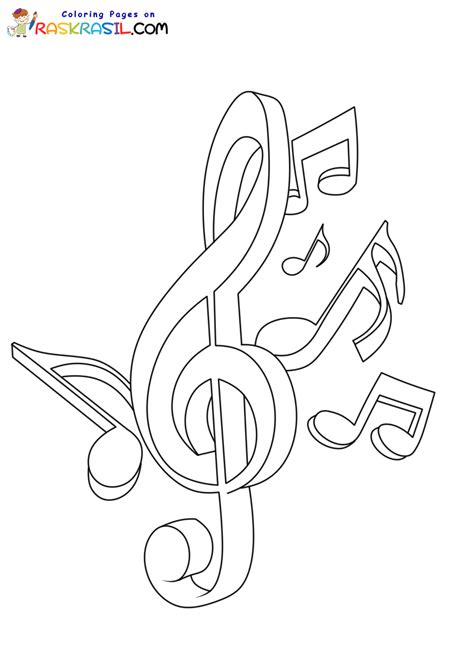 Dibujos De Notas Musicales Para Colorear