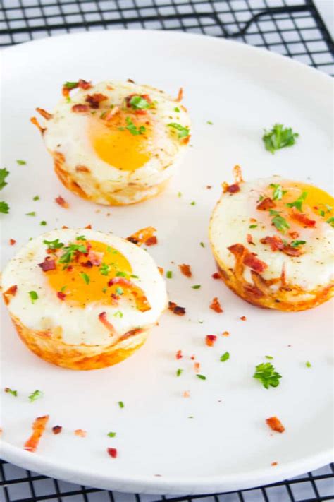 Cheesy Hash Brown Egg Cups Video Indulgent Dish