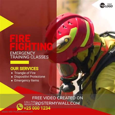 Copia De Fire Fighting Training Template Postermywall