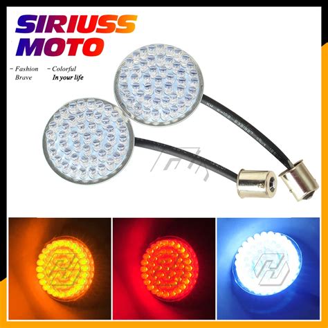 Led Motorcycle Rear Turn Signal Indicator Light Case For Harley