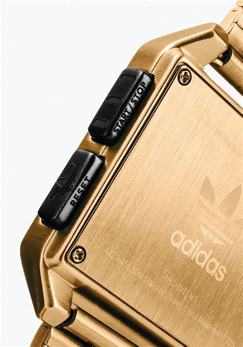 Adidas Watches Archive M1 Menâs 70âs Style Stainless Steel Digital