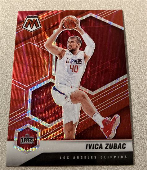 Panini Mosaic Asia T Mall Red Wave Prizm Ivica Zubac