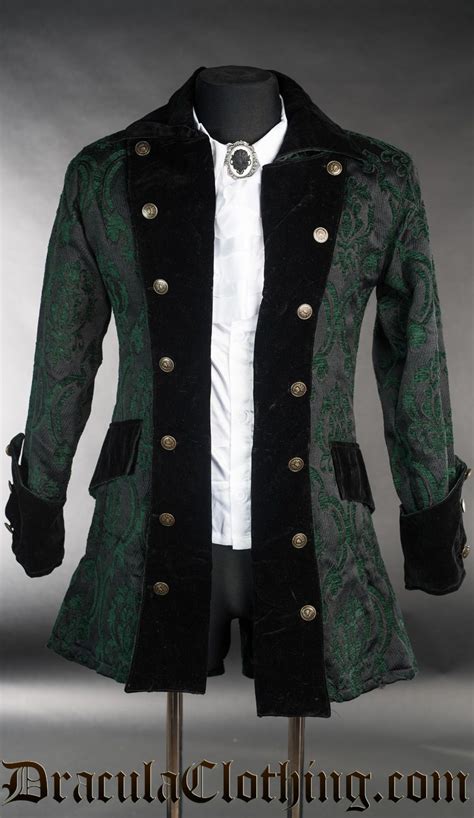 Green Brocade Pirate Jacket Pirate Jacket Jackets Clothes