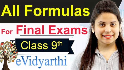 All Formulas For Maths Class 9 Cbse Board Youtube