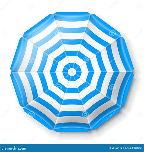 Beach Umbrella Top View Stock Illustrations Beach Umbrella Top