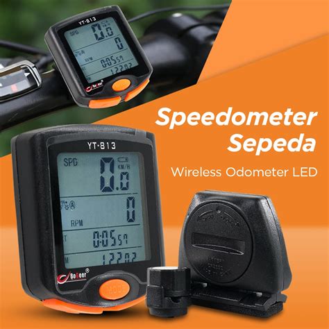 Jual Speedometer Sepeda Wireless Odometer Led Monitor Waterproof Yt