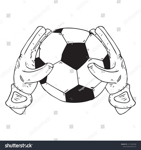 Soccer Goalie Gloves Clipart