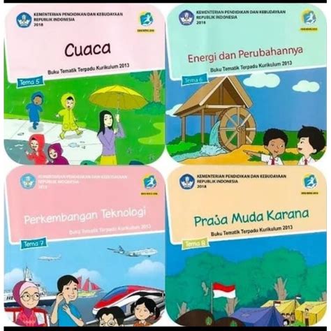 Jual Paket Buku Tematik Kelas 3 Semester 2 Tema 5678 Shopee Indonesia