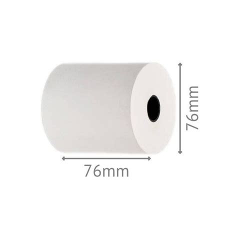 76 X 76mm 2 Ply Paper Rolls Directshopfittings