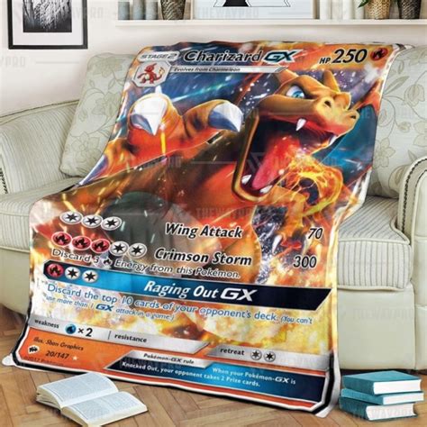 Charizard Gx Pokemon Fleece Blanket Hot Sale