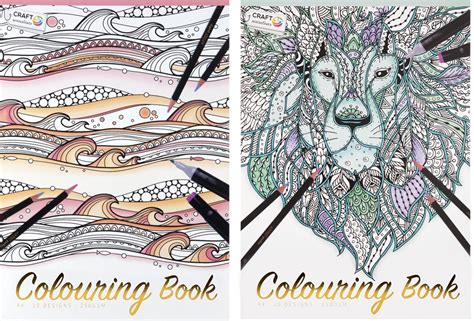 Craft Sensations Colouringbook With Foil For Adults Dik Kleurpapier