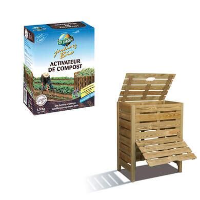 Composteur à déchets 400 litres Activateur de compost BIO OOGarden