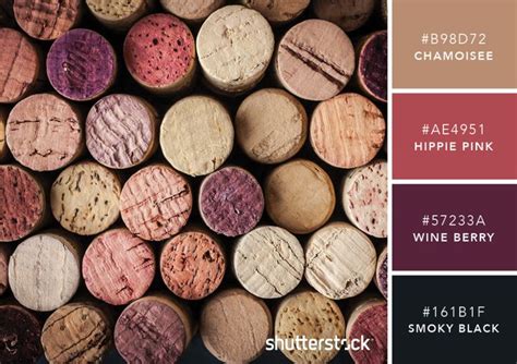 Wine Corks With Different Colors And Names In The Bottom Right Hand