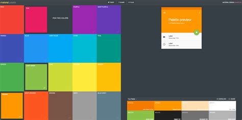 New website enables developers to generate and export Material Design color palettes