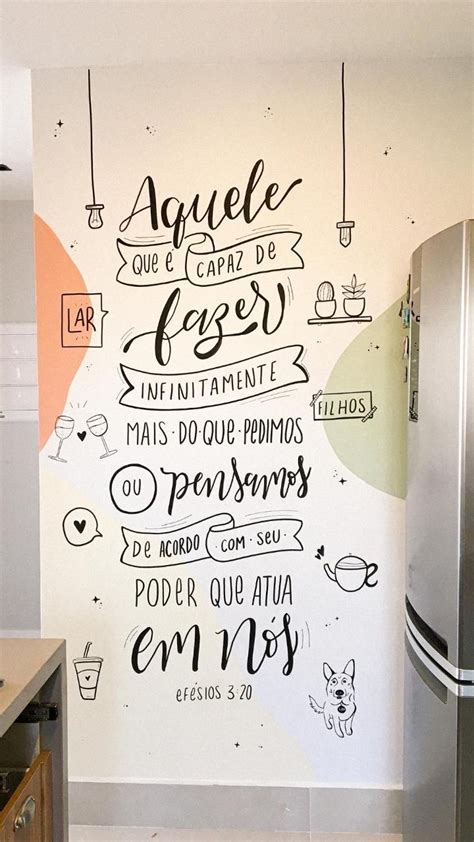 Desenho Em Parede Lettering Na Cozinha Lettering Tutorial Hand