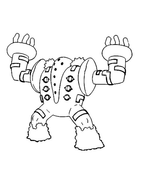 Regigigas Pokemon Coloring Pages