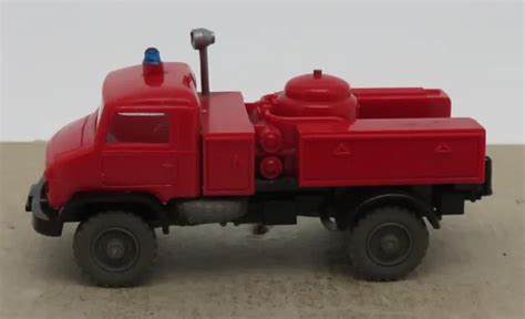 RARE WIKING HO 1 87 MB MERCEDES U 411 UNIMOG SAPEURS POMPIERS NO BOX