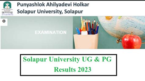 Solapur University Ug Pg Result 2023 Released Download Here