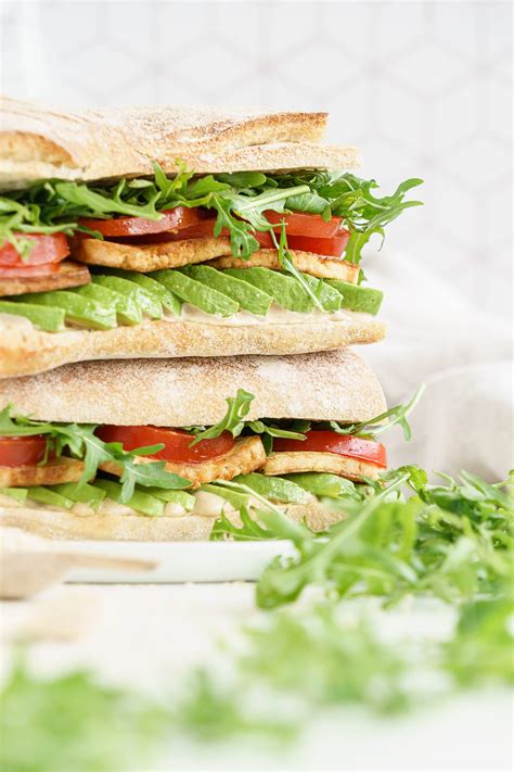 Smoked Tofu Ciabatta Sandwich Gathering Dreams