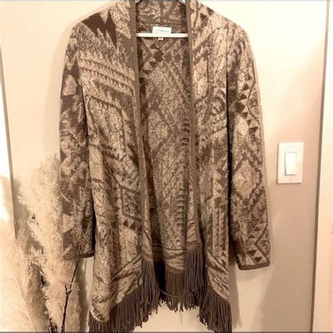 Lucky Brand Sweaters Lucky Brand Fringe Cardigan Poshmark