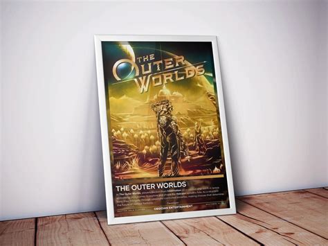 The Outer Worlds Poster Gaming Poster 4 Colors Video Game Etsy