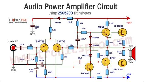 Diy Sc Sa Amplifier Electronics Projects Tronicspro