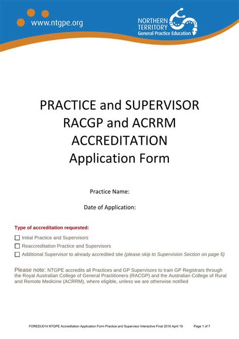 PDF PRACTICE And SUPERVISOR RACGP And ACRRM FOREDU014 NTGPE