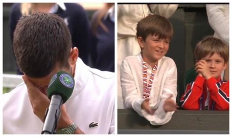 Novak Djokovic tears up on looking at his son after Wimbledon defeat: Watch