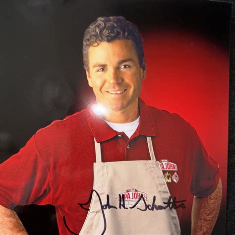 papa john john schnatter signed  photo papa johns pizza founder ebay