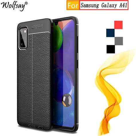 For Cover Samsung Galaxy A41 Case 61 Inch Stylish Rugged Silicone Bumper Cover For Samsung