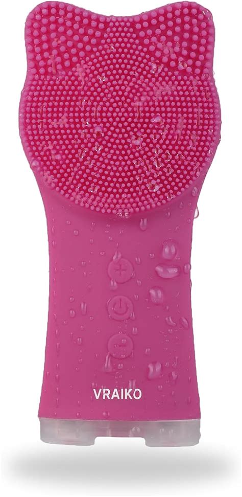 Vraiko Facial Cleansing Brush Waterproof Rechargeable Face Cleansing Brush With Soft Silicone