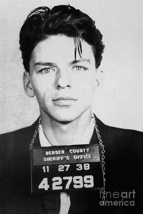 Frank Sinatra Mugshot Art Print By Jon Neidert Frank Sinatra Mugshot